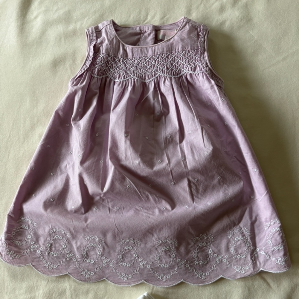Janie & Jack lavender quilted dress